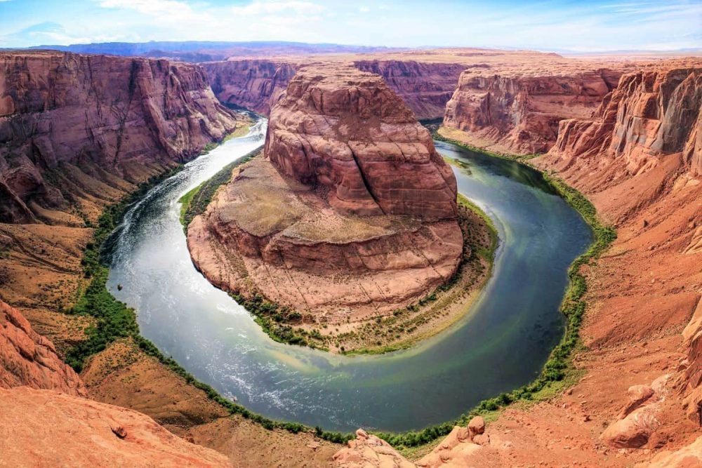 Horseshoe Bend at midday