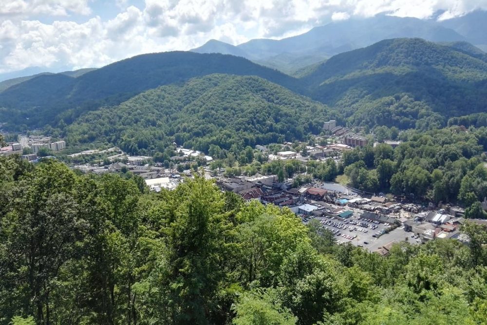 View over Gatlinburg, Tennessee