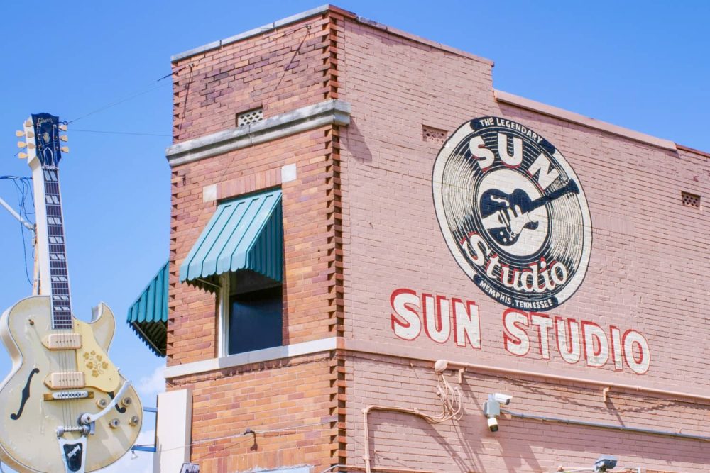 Red-brick Sun Studio in Memphis, Tennessee